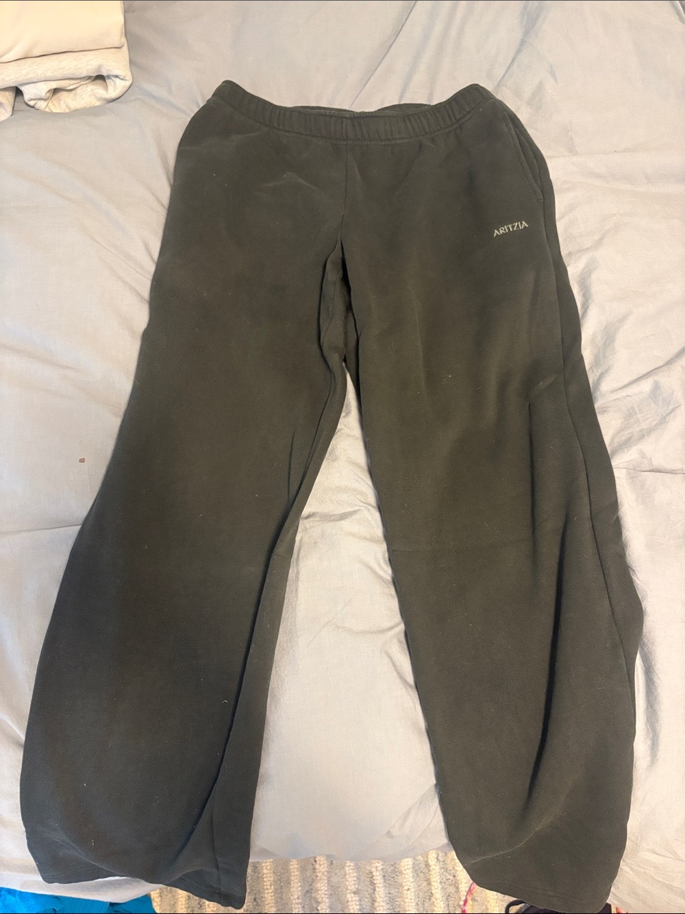 Aritzia sweat fleece wide leg sweatpants